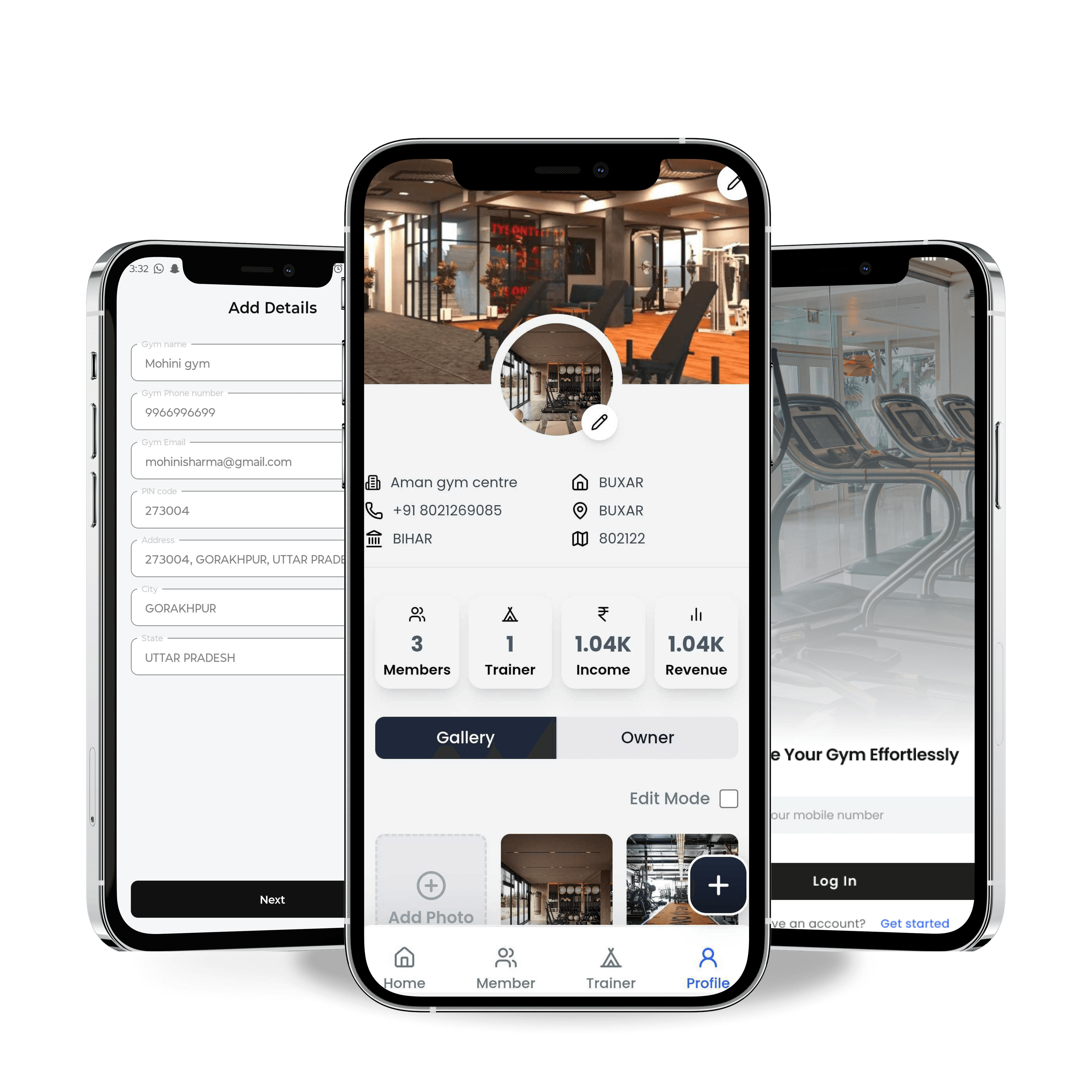 Multiple gyms onboarding